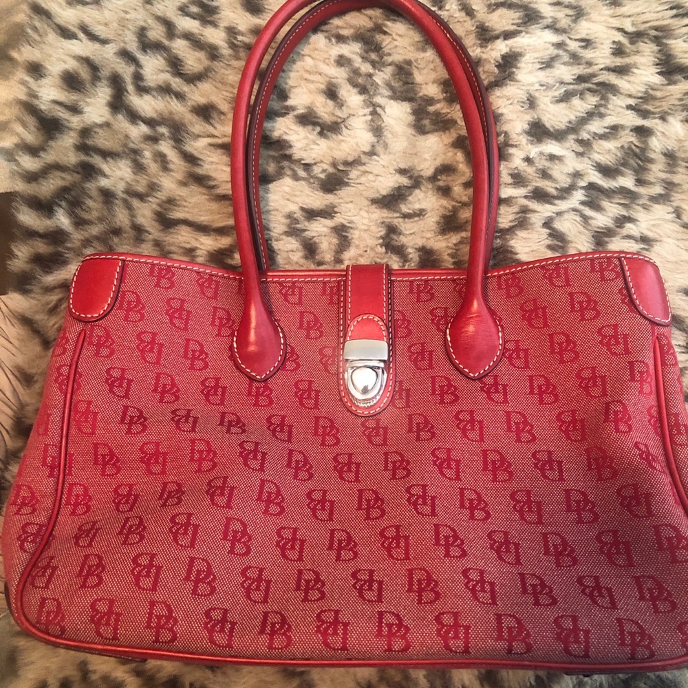 Dooney & Bourke Red signature shoulder bag